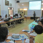 The class underway in Vientiane