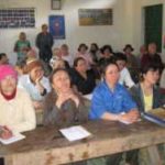 Farmers at the composting class
