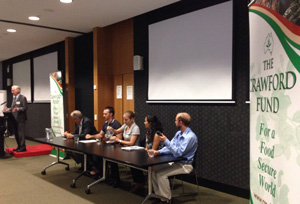 The panel discusses major impact of working in agriculture for development