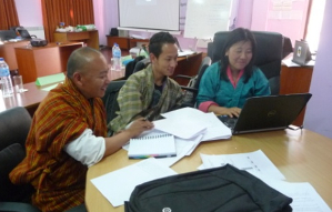 Group work on developing questionnaires for practising interviews