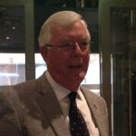 Eric Craswell speaking at his farewell dinner in Brisbane