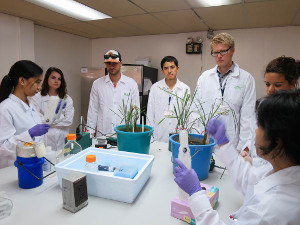 Visiting Molecular Marker Applications laboratory