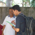 Dinar Hartawan undertaking field work