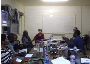 Group exercises during the workshop gave trainees practice in using the writing techniques learned