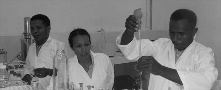 Soil testing in Timor L'este