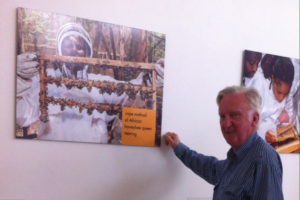 Dr Denis Blight, Crawford Fund’s CEO, attended the launch of the bee facility