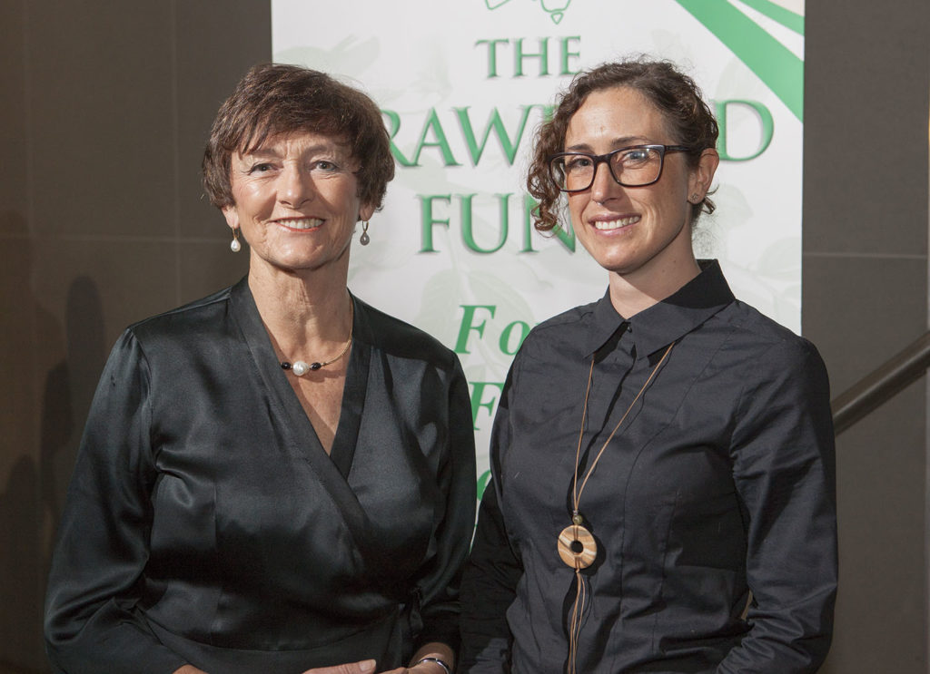 2016 NT Conference Scholar Gianna Bonis-Profumo (right) with Prof Helen Garnett, NT Committee Chair